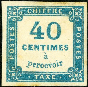 France Stamps # J8 MH VF Scott Value $325.00