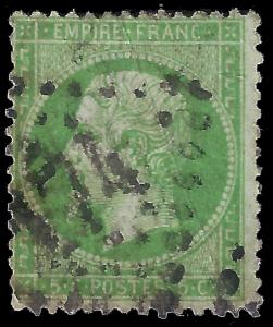 France 1862 Sc 23 uvg