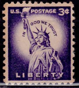 United States, USA, 1954-68, Statue of Liberty, 3c, Scott# 1035, MNH