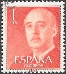 Spain 1954 Scott # 825 Used. Free Shipping for All Additional Items.