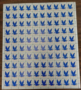 US #2877 (3¢) Dove Make-Up Rate, Complete sheet of 100, NH, VF, Brookman $30.00