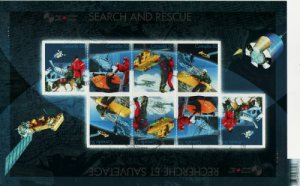 Canada 2005 Search and Rescue Souvenir Sheet, #2111 Used