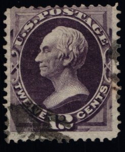 Scott #151 - VG - 12c Dull Violet - Clay - Used - 1870