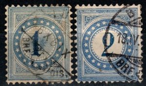 Switzerland #J1-2 F-VF Used CV $5.00 (X9756)