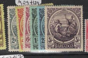 Barbados SG 184, 188-91 MOG (3dsh)