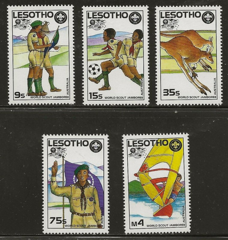 Lesotho (1987)  - Scott # 593 - 597,  MNH