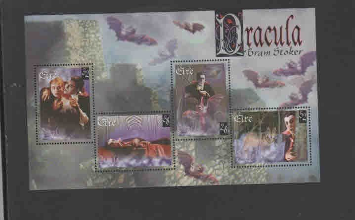 IRELAND #1089a  1987  SCENES FROM DRACULA    MINT  VF NH  O.G  S/S