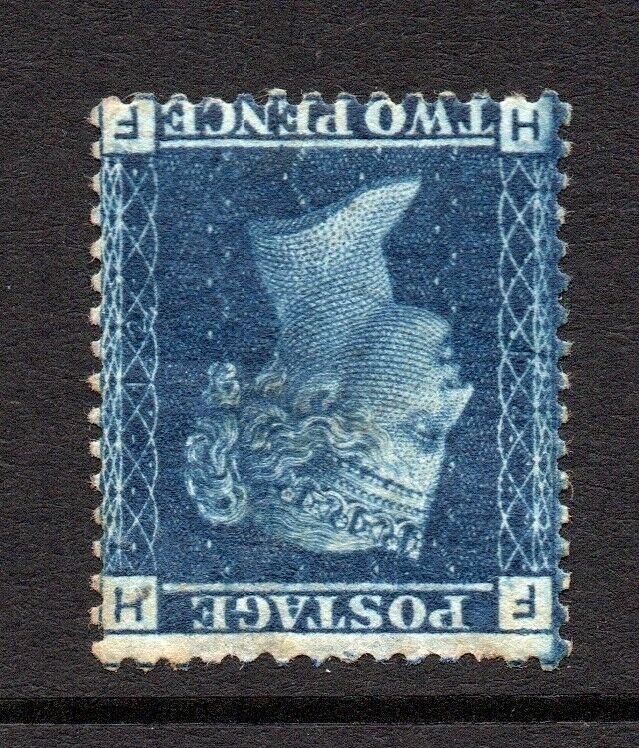 GB QV SG45Wi 2d Blue Plate 12 Watermark Inverted Mint V Lightly Hinged CV £3000+
