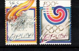 Aruba Sc 38-9 MNH SET of 1988 - Sport, Olympics