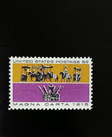 1965 5c Magna Carta, King John of England, 750th Scott 1265 Mint F/VF NH