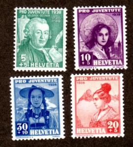 Switzerland # B91-B94 Mint!