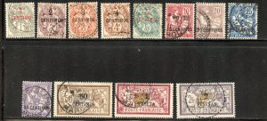 French Morocco #11-22, Used.