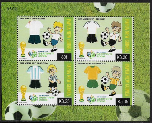 Papua New Guinea #1216 MNH S/Sheet - World Cup Soccer