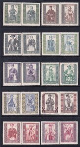 Poland 886-905a Costumes MNH VF