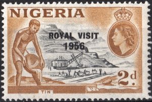 Nigeria SC#92 2d Royal Visit (1956) MNH