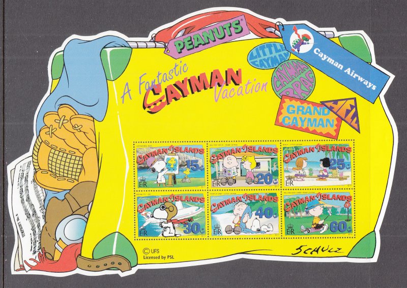 Cayman Islands 854a Peanuts Souvenir Sheet MNH VF