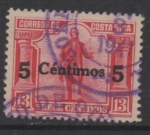 Costa Rica Scott #  209   USED  singles