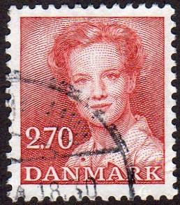 Denmark 708 - Used - 2.70k Queen Margrethe II (1984) (cv $0.40) (1)