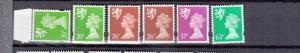 SCOTLAND 1996-1999 REGIONAL MACHINS/DEFINITIVES MNH/UMM 20P-'E' ETC