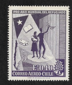 Chile Scott C218 MNHOG - 1960 World Refugee Year - SCV $0.35