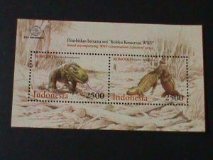 ​INDONESIA-2000 SC# 1915-WWF-WORLD WIDLIFE FUND-MNH -S/S VERY FINE-LAST ONE