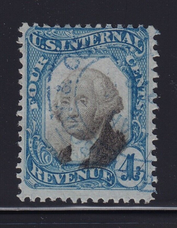 R106 used revenue stamp neat cancel with nice color cv $ 125 ! see pic !