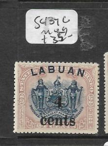 LABUAN (PP0204B)  4C SURCH ON 24C  SG 134C  MOG 