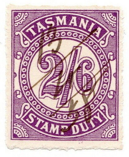 (I.B) Australia - Tasmania Revenue : Stamp Duty 2/6d (1931)