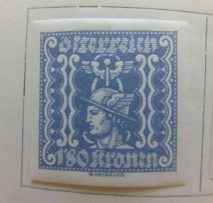 A5P36F167 Austria Newspaper Stamp 1921-22 1.80kmh*-