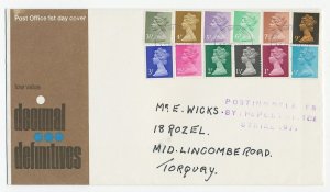 Cover / Postmark / Cachet GB / UK 1971 Posting Delayed By The Post Office Strike