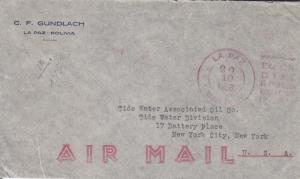 Bolivia to New York City, 1939,  Airmail,  (21526)