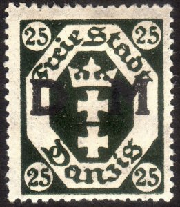 1921, Danzig, 25pf, MH, Sc O5, Mi D5