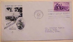 USA FDC KENTUCKY 1942