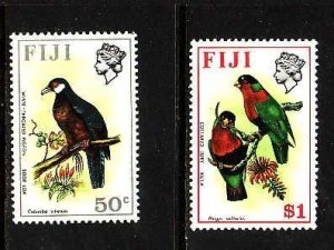 Fiji-Sc#318-19- id9-two unused NH Birds-1971-2-