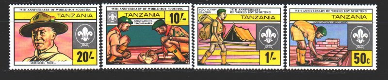 Tanzania. 1982. 205-8. Scouts. MNH.