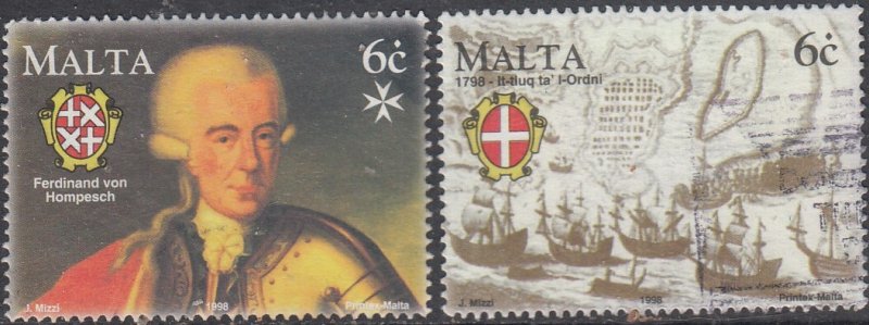 Malta #940,941     Used