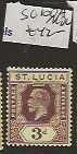 ST LUCIA   SG100A        KGV   3D    MOG       P0128B  H