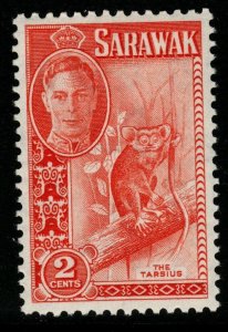 SARAWAK SG172 1950 2c RED-ORANGE MNH