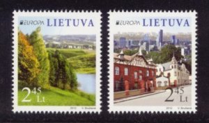 Lithuania Sc# 973-4 MNH Europa 2012 / Tourism
