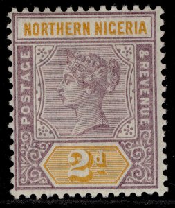 NORTHERN NIGERIA QV SG3, 2d dull mauve & yellow, M MINT. Cat £16.