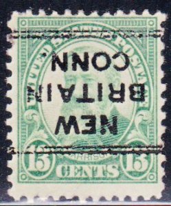 Precancel - DLE - New Britain, CT PSS 250 Compound Perf - Town and Type Issue