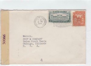 guatemala 1944 to u.s.a. censor  stamps cover ref r16118