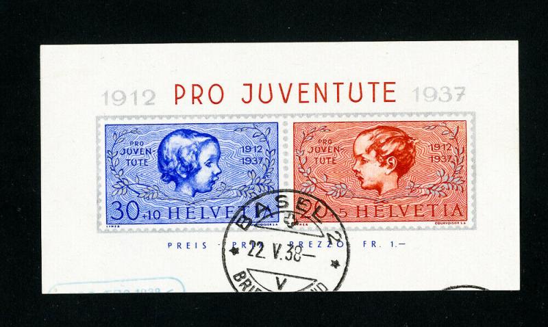 Switzerland Stamps # B89 VF Used Nice Cancel Scott Value $62.50