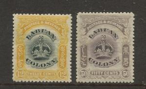 Labaun - Scott 104,108  - Definitive Issue - 1902 - MLH - 2 Single Stamps
