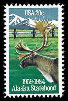 PCBstamps   US #2066 20c Alaska Statehood, MNH, (25)