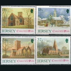 JERSEY 1990 - Scott# 549-52 Christmas-Churches Set of 4 NH