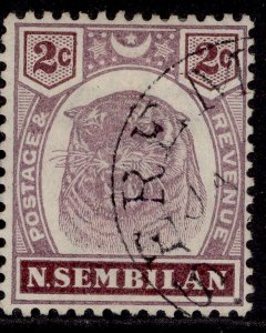 MALAYSIA - Negri Sembilan QV SG6, 2c dull purple & brown, VFU. Cat £130. CDS