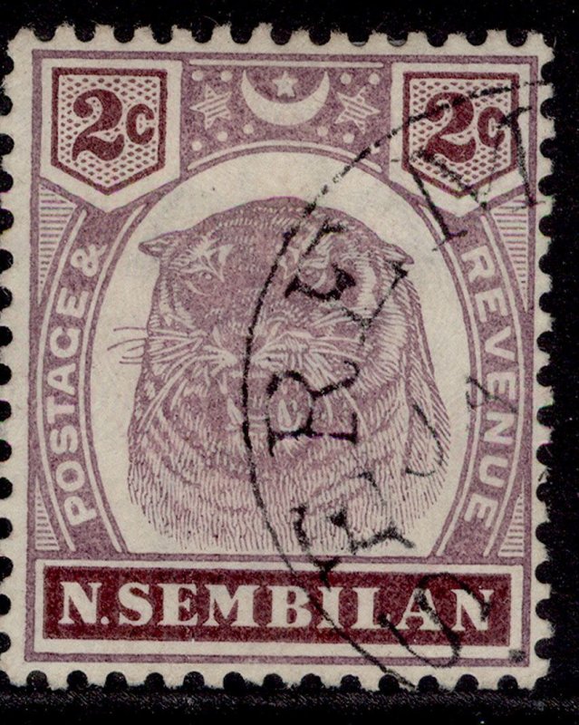 MALAYSIA - Negri Sembilan QV SG6, 2c dull purple & brown, VFU. Cat £130. CDS