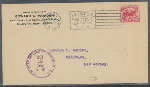 US 629 1926 2c Battle of White Plains (single) on an addressed first day cover with an additional New York Philatelic Expo cance