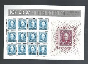 3139 Pacific 97 50¢  Sheet  MNH